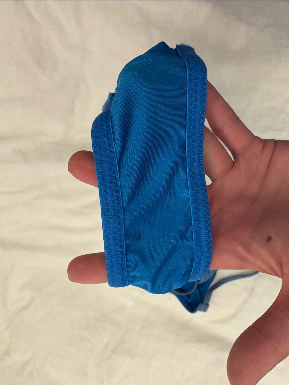 triangl swimwear sparkly Blue Scoop Bralette & High-Waist Bikini Bottoms - Picture 2 of 10